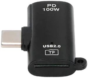 AJMRTC USB-C Host to TF Micro-SD T-Flash Card Reader OTG Adapter, 480Mbps Data Transfer & 100W PD Pass-Through Power Charging Converter for Laptops, Tablets, Smartphones with Type-C Port AJMRTC USB-C Host to TF Micro-SD T-Flash Card Reader OTG Adapter, 480Mbps Data Transfer & 100W PD Pass-Through Power Charging Converter for Laptops, Tablets, Smartphones with Type-C Port