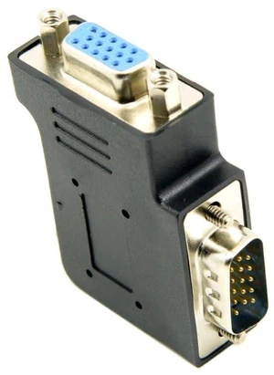 AJMRTC HDB15Pin VGA RGB 90 Degree Right Angled Male to Female Extension Adapter, Screw Nut Type VGA Converter, L-Shaped VGA Port Extender for Desktop PC, Projector, Monitor, Display Screen and VGA AJMRTC HDB15Pin VGA RGB 90 Degree Right Angled Male to Female Extension Adapter, Screw Nut Type VGA Converter, L-Shaped VGA Port Extender for Desktop PC, Projector, Monitor, Display Screen and VGA