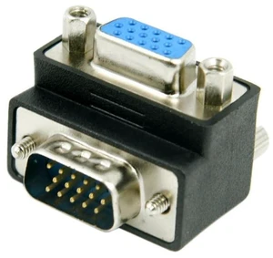AJMRTC HDB15Pin VGA RGB 90 Degree Down Angled Male to Female Extension Adapter, Screw Nut Type VGA Converter, Downward L-Shape VGA Port Extender for Desktop PC, Projector, Monitor, Display Screen AJMRTC HDB15Pin VGA RGB 90 Degree Down Angled Male to Female Extension Adapter, Screw Nut Type VGA Converter, Downward L-Shape VGA Port Extender for Desktop PC, Projector, Monitor, Display Screen