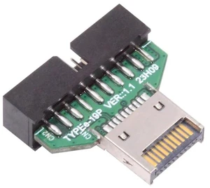 AJMRTC Type-E IDC Socket USB 3.1 Front Panel Header to USB 3.0 20Pin Header Extension Adapter, Internal Motherboard Connector Converter for Desktop PC Chassis Front USB Port Expansion AJMRTC Type-E IDC Socket USB 3.1 Front Panel Header to USB 3.0 20Pin Header Extension Adapter, Internal Motherboard Connector Converter for Desktop PC Chassis Front USB Port Expansion