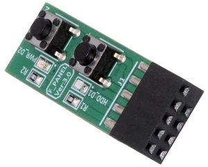 AJMRTC 9 Pin Motherboard Power Starter Board, Reset Power Jumper Switch Adapter with Power & Reset Buttons, Desktop PC Mainboard Test Module for Bare Board Boot, Computer Repair, Hardware Maintenance AJMRTC 9 Pin Motherboard Power Starter Board, Reset Power Jumper Switch Adapter with Power & Reset Buttons, Desktop PC Mainboard Test Module for Bare Board Boot, Computer Repair, Hardware Maintenance