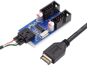 AJMRTC USB 3.1 Front Panel Type-E Header to 4pin IDC Housing, USB Type-A Male 1 to 2 Female Hub Adapter, Motherboard 9pin Header Internal USB Port Multiplier Cable for PC Case Front Panel Expansion AJMRTC USB 3.1 Front Panel Type-E Header to 4pin IDC Housing, USB Type-A Male 1 to 2 Female Hub Adapter, Motherboard 9pin Header Internal USB Port Multiplier Cable for PC Case Front Panel Expansion