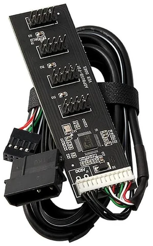 AJMRTC USB 2.0 9Pin 10Pin Motherboard Header 1 to 4 Female Splitter Hub, Internal USB Extension Cable with IDE 4Pin 5V Power Connector, Desktop PC Internal Port Multiplier Adapter for Front Panel AJMRTC USB 2.0 9Pin 10Pin Motherboard Header 1 to 4 Female Splitter Hub, Internal USB Extension Cable with IDE 4Pin 5V Power Connector, Desktop PC Internal Port Multiplier Adapter for Front Panel