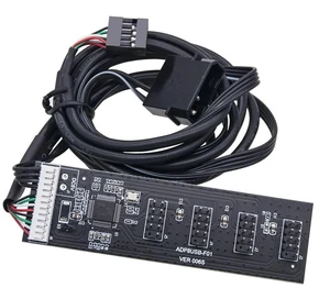 AJMRTC USB 2.0 9Pin 10Pin Motherboard Header 1 to 4 Female Splitter Internal USB HUB Extension Cable with IDE Molex 5V Power Connector, Internal Port Multiplier for Desktop PC RGB Fan Water Cooling AJMRTC USB 2.0 9Pin 10Pin Motherboard Header 1 to 4 Female Splitter Internal USB HUB Extension Cable with IDE Molex 5V Power Connector, Internal Port Multiplier for Desktop PC RGB Fan Water Cooling