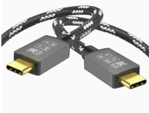 AJMRTC 1.6FT(0.5M) USB4 Type-C Male to Male Full-Function Cable, 40Gbps High Speed Data, 240W PD Fast Charging, 8K@60Hz Video Output Cord for Laptop, Monitor, Docking Station, External SSD & USB-C AJMRTC 1.6FT(0.5M) USB4 Type-C Male to Male Full-Function Cable, 40Gbps High Speed Data, 240W PD Fast Charging, 8K@60Hz Video Output Cord for Laptop, Monitor, Docking Station, External SSD & USB-C