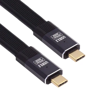 AJMRTC 80CM Flat Slim FPC USB4 Type-C Male to Male Cable, 20Gbps High Speed Data, 100W PD Fast Charging, 8K@60Hz &5K@60Hz Video Output Cord, USB4.0 Compatible with Thunderbolt 3/4 for Laptop, Docking AJMRTC 80CM Flat Slim FPC USB4 Type-C Male to Male Cable, 20Gbps High Speed Data, 100W PD Fast Charging, 8K@60Hz &5K@60Hz Video Output Cord, USB4.0 Compatible with Thunderbolt 3/4 for Laptop, Docking