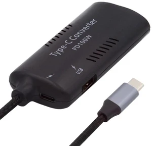 AJMRTC Rectangle Power Thinpad X1 Input to 100W Dual USB-C Type C & Type-A Output PD Emulator Trigger Charge Cable AJMRTC Rectangle Power Thinpad X1 Input to 100W Dual USB-C Type C & Type-A Output PD Emulator Trigger Charge Cable