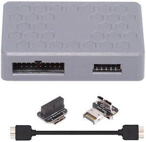 AJMRTC USB3.1 Front Panel Splitter HUB PCBA, 5Gbps Type-E /19Pin /20Pin /Micro USB3.0 Header Input to Dual Female Type-E & 19/20Pin Socket, Internal Motherboard Adapter for Desktop PC DIY Upgrade AJMRTC USB3.1 Front Panel Splitter HUB PCBA, 5Gbps Type-E /19Pin /20Pin /Micro USB3.0 Header Input to Dual Female Type-E & 19/20Pin Socket, Internal Motherboard Adapter for Desktop PC DIY Upgrade