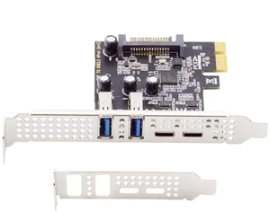 AJMRTC 5Gbps USB3.1 Gen1 PCIe 1x Expansion Card, Dual Type-A & Type-C Female Ports PCI Express 1x Adapter with Low Profile Bracket for Desktop PC USB Port Upgrade AJMRTC 5Gbps USB3.1 Gen1 PCIe 1x Expansion Card, Dual Type-A & Type-C Female Ports PCI Express 1x Adapter with Low Profile Bracket for Desktop PC USB Port Upgrade