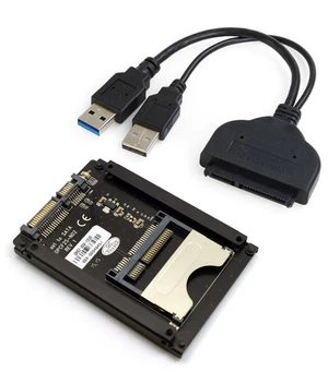 AJMRTC SATA 22Pin to USB3.0 CFast Card Adapter, 2.5 Inch HDD SSD Enclosure, CFast Memory Card Reader, USB 3.0 Storage Case for 2.5" Hard Drive and CFast Card for PC Laptop Data Transfer AJMRTC SATA 22Pin to USB3.0 CFast Card Adapter, 2.5 Inch HDD SSD Enclosure, CFast Memory Card Reader, USB 3.0 Storage Case for 2.5" Hard Drive and CFast Card for PC Laptop Data Transfer