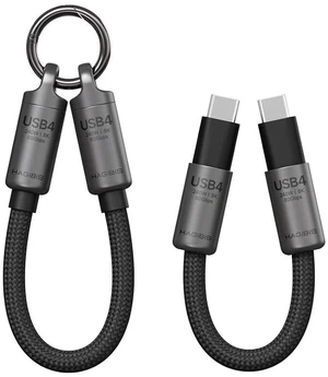 AJMRTC Portable Keychain USB4 Cable 0.5ft Grey, 80Gbps 240W PD Fast Charge & 8K@60Hz Video Short C to C Lanyard Type-C Cord for iPhone 17 16 15 Pro Max, iPad Pro, Thunderbolt 5/4/3, External SSD AJMRTC Portable Keychain USB4 Cable 0.5ft Grey, 80Gbps 240W PD Fast Charge & 8K@60Hz Video Short C to C Lanyard Type-C Cord for iPhone 17 16 15 Pro Max, iPad Pro, Thunderbolt 5/4/3, External SSD