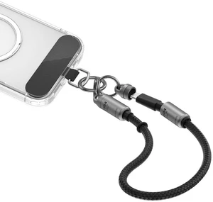 AJMRTC Grey 30cm (1ft) USB4 Type-C to C Wrist Lanyard Cable, 80Gbps 240W PD Fast Charge & 8K@60Hz Video Portable Short Cord for iPhone 17 16 15 Pro Max, iPad Pro, Thunderbolt 5/4/3, External SSD AJMRTC Grey 30cm (1ft) USB4 Type-C to C Wrist Lanyard Cable, 80Gbps 240W PD Fast Charge & 8K@60Hz Video Portable Short Cord for iPhone 17 16 15 Pro Max, iPad Pro, Thunderbolt 5/4/3, External SSD