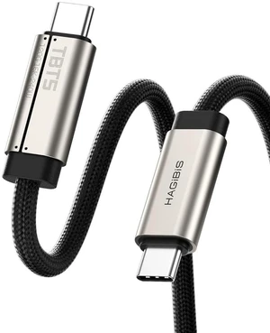 AJMRTC Intel Certified Thunderbolt 5 USB-C Cable, 120Gbps Data, 240W PD Charging, 16K@60Hz Video, Compatible with Thunderbolt 5/4/3 & USB4, for iPhone 17/16/15, MacBook, Laptops, Titanium Shell, 3.3ft AJMRTC Intel Certified Thunderbolt 5 USB-C Cable, 120Gbps Data, 240W PD Charging, 16K@60Hz Video, Compatible with Thunderbolt 5/4/3 & USB4, for iPhone 17/16/15, MacBook, Laptops, Titanium Shell, 3.3ft