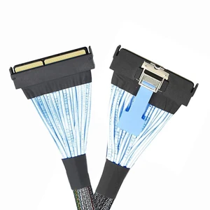 AJMRTC PCIe 5.0 PCIe 6.0 MCIO SFF-TA-1016 STR Cable, Mini Cool Edge IO PCI-E 16x 124Pin Male to MCIO 124Pin Male Extender Cable 50cm with Pull Tab for Server High Speed Storage AJMRTC PCIe 5.0 PCIe 6.0 MCIO SFF-TA-1016 STR Cable, Mini Cool Edge IO PCI-E 16x 124Pin Male to MCIO 124Pin Male Extender Cable 50cm with Pull Tab for Server High Speed Storage