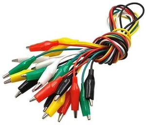 AJMRTC 10Pcs Alligator Clips Set, Electrical Crocodile Test Clamps with Test Lead Probe, Insulated Boot Alligator Clips for Multimeter, Circuit Testing, Electrical Experiment, DIY Electronic Repair AJMRTC 10Pcs Alligator Clips Set, Electrical Crocodile Test Clamps with Test Lead Probe, Insulated Boot Alligator Clips for Multimeter, Circuit Testing, Electrical Experiment, DIY Electronic Repair