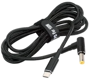 AJMRTC 5.91FT USB C to DC 5.5x2.5MM Laptop Power Cable, Nylon Braided PD 100W Fast Charging Cord, Backward Compatible with PD 65W, for Notebooks, Routers, Monitors and Devices with 5.5*2.5mm DC Barrel AJMRTC 5.91FT USB C to DC 5.5x2.5MM Laptop Power Cable, Nylon Braided PD 100W Fast Charging Cord, Backward Compatible with PD 65W, for Notebooks, Routers, Monitors and Devices with 5.5*2.5mm DC Barrel