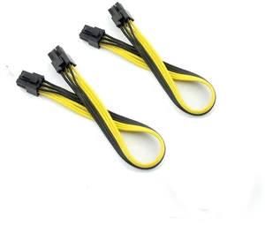 AJMRTC PCI-E 6P Male to 6Pin Male Graphics Card Power Cable, 18AWG PCI-Express GPU Mining Extension Wire, DIY BTC Miner Power Cord, Available in 1/2/4/10 Packs (2 PCS) AJMRTC PCI-E 6P Male to 6Pin Male Graphics Card Power Cable, 18AWG PCI-Express GPU Mining Extension Wire, DIY BTC Miner Power Cord, Available in 1/2/4/10 Packs (2 PCS)