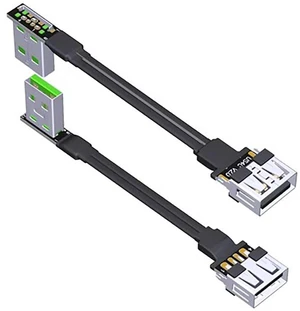AJMRTC USB 2.0 Type A Male to Type A Female Extension Cable, 15cm Short USB2.0 Extender Cord, Data & Power Transfer Connection Wire, Model S4C-S3J for USB Devices AJMRTC USB 2.0 Type A Male to Type A Female Extension Cable, 15cm Short USB2.0 Extender Cord, Data & Power Transfer Connection Wire, Model S4C-S3J for USB Devices