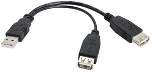 AJMRTC USB 2.0 Y Splitter Cable, USB 2.0 Male to Dual Female Data & Charging Extension Cord with Auxiliary Power Port, Extra Power Supply for USB Portable Hard Drives and Low Power Devices AJMRTC USB 2.0 Y Splitter Cable, USB 2.0 Male to Dual Female Data & Charging Extension Cord with Auxiliary Power Port, Extra Power Supply for USB Portable Hard Drives and Low Power Devices