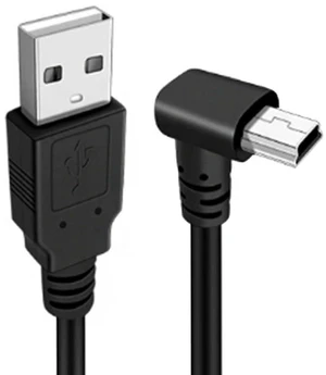 AJMRTC 90 Degree Up Angled Mini USB Cable, USB 2.0 Male to Mini USB 5Pin Male Charging & Data Transfer Cord, Black 1.5M Extension Cable for Dash Cam, GPS, Microphone and Legacy Mini USB Devices AJMRTC 90 Degree Up Angled Mini USB Cable, USB 2.0 Male to Mini USB 5Pin Male Charging & Data Transfer Cord, Black 1.5M Extension Cable for Dash Cam, GPS, Microphone and Legacy Mini USB Devices