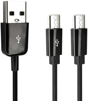 AJMRTC USB Type C Splitter Charging Cable, 1ft 2 in 1 Multi Charging Cord, USB A Male to 2 x USB-C Female Splitter Cable, Dual Type-C Power Charging Wire for Phone, Power Bank, Earbuds, USB-C Portable AJMRTC USB Type C Splitter Charging Cable, 1ft 2 in 1 Multi Charging Cord, USB A Male to 2 x USB-C Female Splitter Cable, Dual Type-C Power Charging Wire for Phone, Power Bank, Earbuds, USB-C Portable
