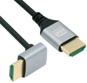 AJMRTC HDMI 2.1 Cable, HDMI Type A Male to Male 90 Degree Down Angled Cord, 8K@60Hz 4K@120Hz High Speed HDMI Extension Cable, 0.5M Short Right Angle HDMI Cable for HDTV, Monitor, Game Console AJMRTC HDMI 2.1 Cable, HDMI Type A Male to Male 90 Degree Down Angled Cord, 8K@60Hz 4K@120Hz High Speed HDMI Extension Cable, 0.5M Short Right Angle HDMI Cable for HDTV, Monitor, Game Console