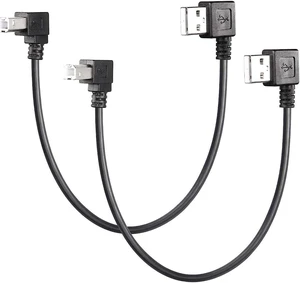 AJMRTC 90 Degree USB 2.0 A to B Cable, 1FT Left Angle USB Type A Male to Up & Down Angled USB B Male Cord, High Speed USB 2.0 Printer Scanner Cable for Desktop, Laptop, Printer, MIDI Controller AJMRTC 90 Degree USB 2.0 A to B Cable, 1FT Left Angle USB Type A Male to Up & Down Angled USB B Male Cord, High Speed USB 2.0 Printer Scanner Cable for Desktop, Laptop, Printer, MIDI Controller