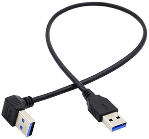 AJMRTC USB 3.0 Type A 90 Degree Up Angled Extension Cable 40cm, Male to Female Right Angle USB3.0 Cord, 5Gbps High Speed Data Transfer for PC, Hard Drive, USB Flash Drive and Peripherals AJMRTC USB 3.0 Type A 90 Degree Up Angled Extension Cable 40cm, Male to Female Right Angle USB3.0 Cord, 5Gbps High Speed Data Transfer for PC, Hard Drive, USB Flash Drive and Peripherals