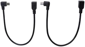 AJMRTC 9Inch Mini USB Cable Combo, Mini USB Female to Right Angle & Left Angle Male Data Charging Cord, L-shaped Mini USB Adapter Cable, 2 Pack Angled Mini USB Cable for Digital Cameras, GPS, MP3 Play AJMRTC 9Inch Mini USB Cable Combo, Mini USB Female to Right Angle & Left Angle Male Data Charging Cord, L-shaped Mini USB Adapter Cable, 2 Pack Angled Mini USB Cable for Digital Cameras, GPS, MP3 Play