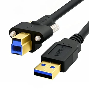AJMRTC USB 3.0 Type A to USB 3.0 Type B Cable, 5Gbps High Speed Data Transfer Cord, Gold Plated Connector USB3.0 Printer Cable 6.56FT, for Industrial Camera, 3D Printer, Scanner, Hard Disk Enclosure AJMRTC USB 3.0 Type A to USB 3.0 Type B Cable, 5Gbps High Speed Data Transfer Cord, Gold Plated Connector USB3.0 Printer Cable 6.56FT, for Industrial Camera, 3D Printer, Scanner, Hard Disk Enclosure