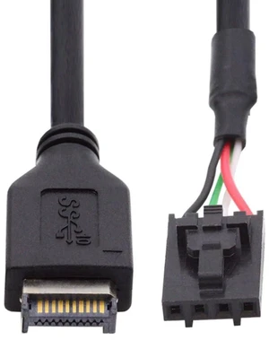 AJMRTC USB 3.1 Type E Front Panel Header to 2.54mm Pitch 4Pin Cable 0.98FT, Internal Type-E to 4-Pin 2.54mm Connector Extension Cord, for 9Pin 10Pin HUB Motherboard Header Adapter PC Internal Wiring AJMRTC USB 3.1 Type E Front Panel Header to 2.54mm Pitch 4Pin Cable 0.98FT, Internal Type-E to 4-Pin 2.54mm Connector Extension Cord, for 9Pin 10Pin HUB Motherboard Header Adapter PC Internal Wiring
