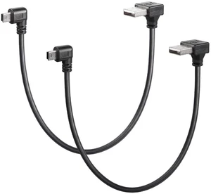 AJMRTC 90 Degree Mini USB Short Cable, 1ft Up Angle USB 2.0 Type A Male to Left Angle Mini B Male Cord, Right-Angle Mini USB Cable for Dash Cam, GPS, Digital Camera, MP3 Player, Old Portable Devices AJMRTC 90 Degree Mini USB Short Cable, 1ft Up Angle USB 2.0 Type A Male to Left Angle Mini B Male Cord, Right-Angle Mini USB Cable for Dash Cam, GPS, Digital Camera, MP3 Player, Old Portable Devices