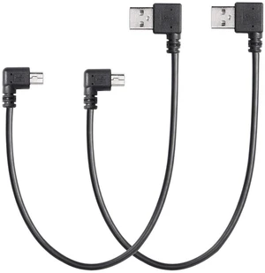AJMRTC 9Inch Mini USB Cable Combo, USB 2.0 Type A Male to Left 90 Degree Angled Mini B Male Cord, 2 Pack L-shaped Short Mini USB Cable, Left Angle Mini USB Cables for Dash Cam, GPS Navigator, Digital AJMRTC 9Inch Mini USB Cable Combo, USB 2.0 Type A Male to Left 90 Degree Angled Mini B Male Cord, 2 Pack L-shaped Short Mini USB Cable, Left Angle Mini USB Cables for Dash Cam, GPS Navigator, Digital