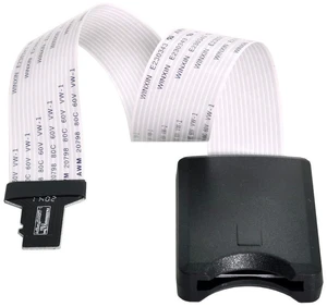 AJMRTC Micro-SD TF Male to SD Female Extension Soft Flat FPC Cable Extender 25cm, TF Memory Card Flexible Flat Ribbon Cord, Micro SD to SD Card Reader Extension Cable for Camera, GPS, Raspberry Pi AJMRTC Micro-SD TF Male to SD Female Extension Soft Flat FPC Cable Extender 25cm, TF Memory Card Flexible Flat Ribbon Cord, Micro SD to SD Card Reader Extension Cable for Camera, GPS, Raspberry Pi