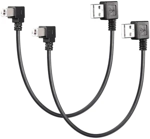 AJMRTC 90 Degree Left Angle USB Printer Scanner Cable 1ft, USB 2.0 Type A Male to Type B Male Cord, High Speed Data Transfer Wire for HP Canon Epson Brother Printer, Scanner, MIDI Controller, Digital AJMRTC 90 Degree Left Angle USB Printer Scanner Cable 1ft, USB 2.0 Type A Male to Type B Male Cord, High Speed Data Transfer Wire for HP Canon Epson Brother Printer, Scanner, MIDI Controller, Digital