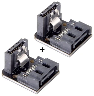 AJMRTC SATA 7Pin Male to Female 90 Degree Down Angled Adapter, 6Gbps SATA Port Extension Converter for Desktop Motherboard, SSD HDD, Right Angle SATA Connector for Internal PC Storage Cable Routing AJMRTC SATA 7Pin Male to Female 90 Degree Down Angled Adapter, 6Gbps SATA Port Extension Converter for Desktop Motherboard, SSD HDD, Right Angle SATA Connector for Internal PC Storage Cable Routing
