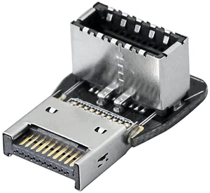 AJMRTC 90 Degree USB Type E Adapter, Up Angle USB 3.2 Type E Male to Female Converter, Right Angle Front Panel Internal Connector for Desktop PC Motherboard Case Wiring Space Saving AJMRTC 90 Degree USB Type E Adapter, Up Angle USB 3.2 Type E Male to Female Converter, Right Angle Front Panel Internal Connector for Desktop PC Motherboard Case Wiring Space Saving
