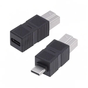 AJMRTC 2 Pack USB 3.0 Type C Male & Female to USB 3.0 B Male Adapter, High Speed Converter Connector, for External Hard Disk, SSD, Printer, Camera, Scanner, Data Sync Transfer AJMRTC 2 Pack USB 3.0 Type C Male & Female to USB 3.0 B Male Adapter, High Speed Converter Connector, for External Hard Disk, SSD, Printer, Camera, Scanner, Data Sync Transfer