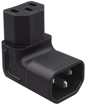 AJMRTC IEC 320 C14 Male to Downward 90 Degree Right Angled C13 Female Power Adapter, 10A 250V AC Extension Converter for Server Rack, PDU, UPS, Desktop PC, Monitor, Cable Management AJMRTC IEC 320 C14 Male to Downward 90 Degree Right Angled C13 Female Power Adapter, 10A 250V AC Extension Converter for Server Rack, PDU, UPS, Desktop PC, Monitor, Cable Management