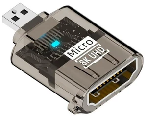 AJMRTC Micro HDMI Male to HDMI Female Adapter, HDMI 2.1 8K Extension Connector, Supports 7680×4320 8K@60Hz, 4K@120Hz, HDR, eARC for Camera, Camcorder, Tablet, HDTV, Monitor, Projector AJMRTC Micro HDMI Male to HDMI Female Adapter, HDMI 2.1 8K Extension Connector, Supports 7680×4320 8K@60Hz, 4K@120Hz, HDR, eARC for Camera, Camcorder, Tablet, HDTV, Monitor, Projector