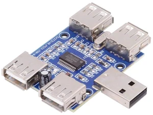 AJMRTC 4 Port USB 2.0 Hub, USB A 1 to 4 Splitter Multi Port Expansion Adapter, 480Mbps Hi-Speed USB Splitter for Laptop PC, Flash Drive, Keyboard, Mouse, Card Reader, Plug and Play USB Port Multiplier AJMRTC 4 Port USB 2.0 Hub, USB A 1 to 4 Splitter Multi Port Expansion Adapter, 480Mbps Hi-Speed USB Splitter for Laptop PC, Flash Drive, Keyboard, Mouse, Card Reader, Plug and Play USB Port Multiplier