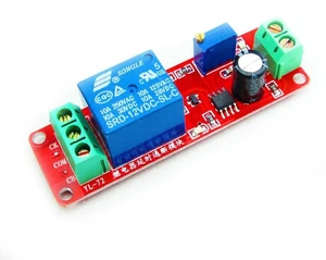 AJMRTC NE555 DC 12V Delay Timer Relay Switch Module, Adjustable 0-10 Second Time Delay Board, with LED Indicator, for Automotive, Home Automation, Arduino, DIY Electronic Control Projects AJMRTC NE555 DC 12V Delay Timer Relay Switch Module, Adjustable 0-10 Second Time Delay Board, with LED Indicator, for Automotive, Home Automation, Arduino, DIY Electronic Control Projects