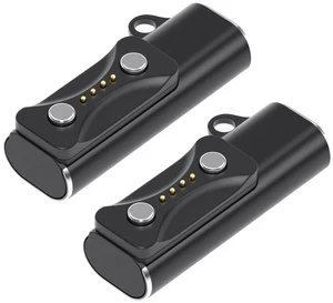 AJMRTC 2Pcs Magnetic USB Type-C Charging Adapter, 2 Pin Smart Watch Charger Connector, Replacement Magnetic Charge Adapter Compatible with Polar Vantage V3, M3, Pacer Pro, IGNITE3, Grit X2 Sports Watc AJMRTC 2Pcs Magnetic USB Type-C Charging Adapter, 2 Pin Smart Watch Charger Connector, Replacement Magnetic Charge Adapter Compatible with Polar Vantage V3, M3, Pacer Pro, IGNITE3, Grit X2 Sports Watc