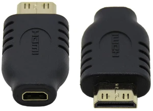 AJMRTC Micro HDMI Type D Female to Mini HDMI Type C Male Adapter, HDMI 1.4 Converter Connector, Support 4K 30Hz, 3D, HDR, Plug and Play for Camera, Camcorder, Tablet, HDTV, Monitor, Projector AJMRTC Micro HDMI Type D Female to Mini HDMI Type C Male Adapter, HDMI 1.4 Converter Connector, Support 4K 30Hz, 3D, HDR, Plug and Play for Camera, Camcorder, Tablet, HDTV, Monitor, Projector