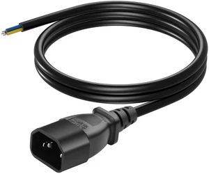 AJMRTC 3.93FT IEC 320 C14 Male 3 Pin Pigtail Power Cord, 18AWG 3-Conductor C14 Plug to Stripped Bare Open Wiring, DIY Replacement Cable for Server, PSU, PDU, Industrial Equipment Repair AJMRTC 3.93FT IEC 320 C14 Male 3 Pin Pigtail Power Cord, 18AWG 3-Conductor C14 Plug to Stripped Bare Open Wiring, DIY Replacement Cable for Server, PSU, PDU, Industrial Equipment Repair