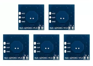 AJMRTC HLK-LD1040 X-Band 10GHz Microwave Radar Motion Sensor Module, Low Power Human Presence Detector with Fast Inspection Mode for Smart Home IoT Projects, 5 Pcs AJMRTC HLK-LD1040 X-Band 10GHz Microwave Radar Motion Sensor Module, Low Power Human Presence Detector with Fast Inspection Mode for Smart Home IoT Projects, 5 Pcs