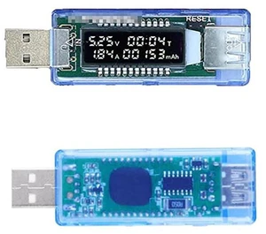 AJMRTC USB LCD Current Voltage Tester Meter, USB Power Capacity Detector, Multimeter Doctor for Testing Charger Power Bank Cable Output Parameter AJMRTC USB LCD Current Voltage Tester Meter, USB Power Capacity Detector, Multimeter Doctor for Testing Charger Power Bank Cable Output Parameter