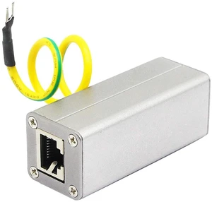 AJMRTC RJ45 POE Ethernet Surge Protector, Outdoor LAN Network Lightning Arrester, Network Signal Surge Suppressor, POE RJ45 8P8C Surge Protection Device for IP Camera Switch Outdoor Network Wiring AJMRTC RJ45 POE Ethernet Surge Protector, Outdoor LAN Network Lightning Arrester, Network Signal Surge Suppressor, POE RJ45 8P8C Surge Protection Device for IP Camera Switch Outdoor Network Wiring