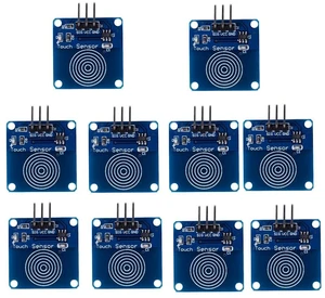 AJMRTC 10Pcs TTP223B Capacitive Touch Sensor Module, Digital Capacitive Touch Switch Module, Single Channel Touch Button Detector Board for Arduino ESP32 Raspberry Pi DIY Smart Home Project AJMRTC 10Pcs TTP223B Capacitive Touch Sensor Module, Digital Capacitive Touch Switch Module, Single Channel Touch Button Detector Board for Arduino ESP32 Raspberry Pi DIY Smart Home Project