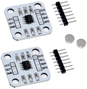 AJMRTC 2Pcs AS5600 Magnetic Encoder Module, 12-Bit High Precision Magnetic Angle Measurement Sensor, Contactless Rotary Position Sensor with I2C Analog PWM Output for Arduino, STM32, Robot Closed-Loop AJMRTC 2Pcs AS5600 Magnetic Encoder Module, 12-Bit High Precision Magnetic Angle Measurement Sensor, Contactless Rotary Position Sensor with I2C Analog PWM Output for Arduino, STM32, Robot Closed-Loop